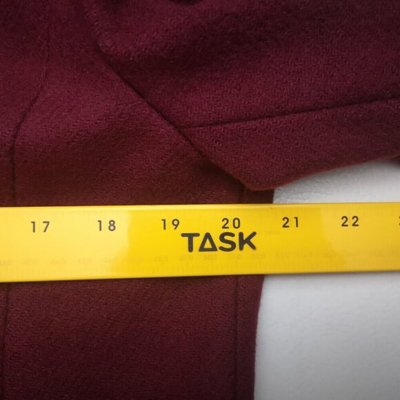 Pendleton Woolen Mills Ladies Size 16 100% Virgin Wool Burgundy Vintage Blazer - Picture 6 of 9